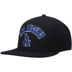 Black Los Angeles Dodgers Pro Standard Stacked Logo Snapback Hat
