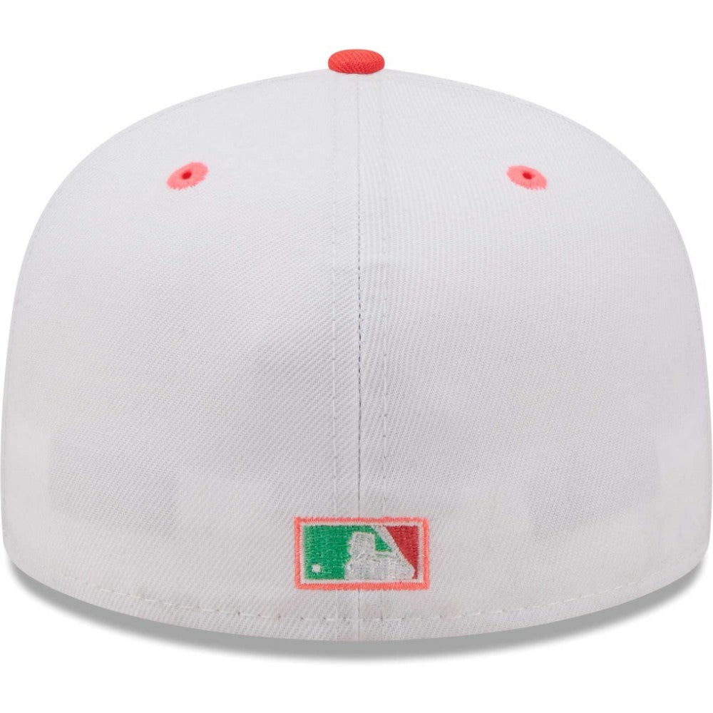 White/Green Chicago White Sox New Era Inaugural Season at Comiskey Park Watermelon Lolli 59FIFTY Fitted Hat