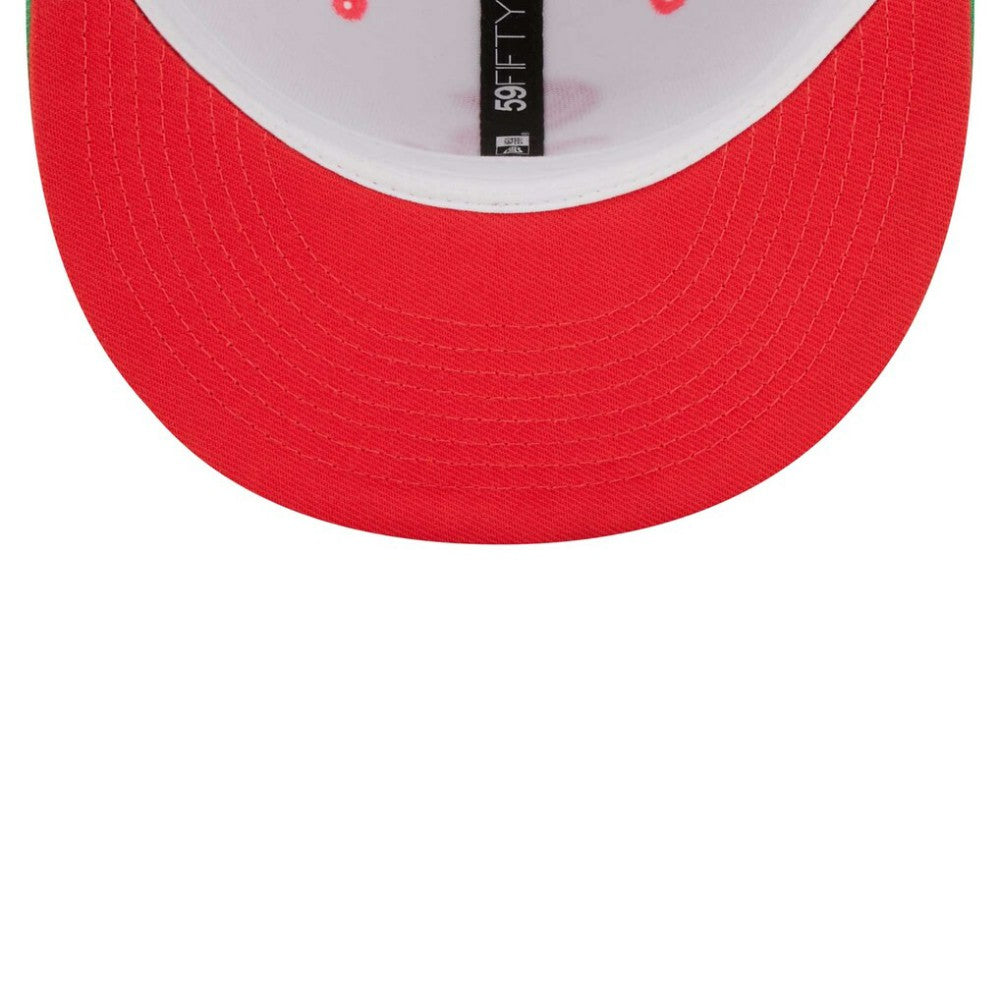 White/Green Chicago White Sox New Era Inaugural Season at Comiskey Park Watermelon Lolli 59FIFTY Fitted Hat