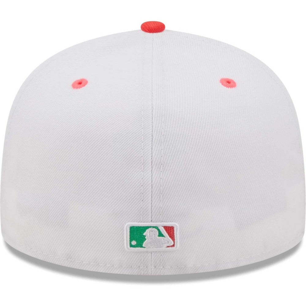 White/Green Los Angeles Dodgers New Era 50th Anniversary in Los Angeles Watermelon Lolli 59FIFTY Fitted Hat