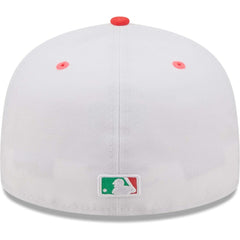 White/Green Los Angeles Dodgers New Era 50th Anniversary in Los Angeles Watermelon Lolli 59FIFTY Fitted Hat