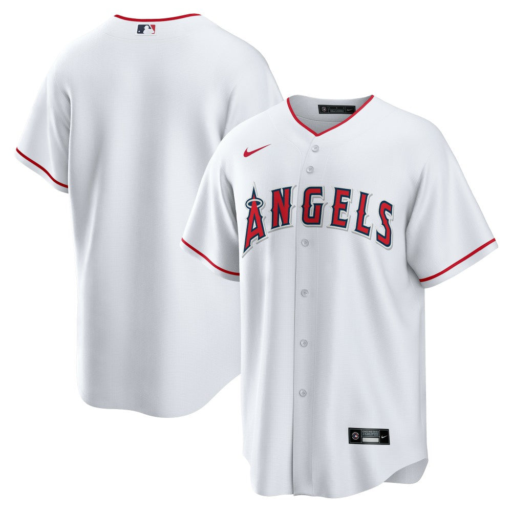 White Los Angeles Angels Nike Home Blank Replica Jersey