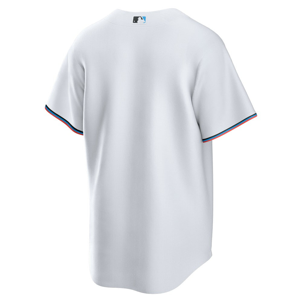 White Miami Marlins Nike Home Blank Replica Jersey