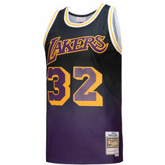 Mitchell & Ness Magic Johnson Los Angeles Lakers 1984/85 Hardwood Classics Fadeaway Swingman Player Jersey