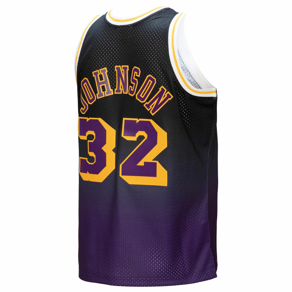 Mitchell & Ness Magic Johnson Los Angeles Lakers 1984/85 Hardwood Classics Fadeaway Swingman Player Jersey