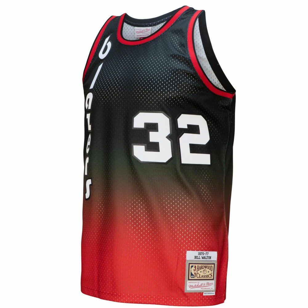Mitchell & Ness Bill Walton Portland Trail Blazers 1976/77 Hardwood Classics Fadeaway Swingman Player Jersey