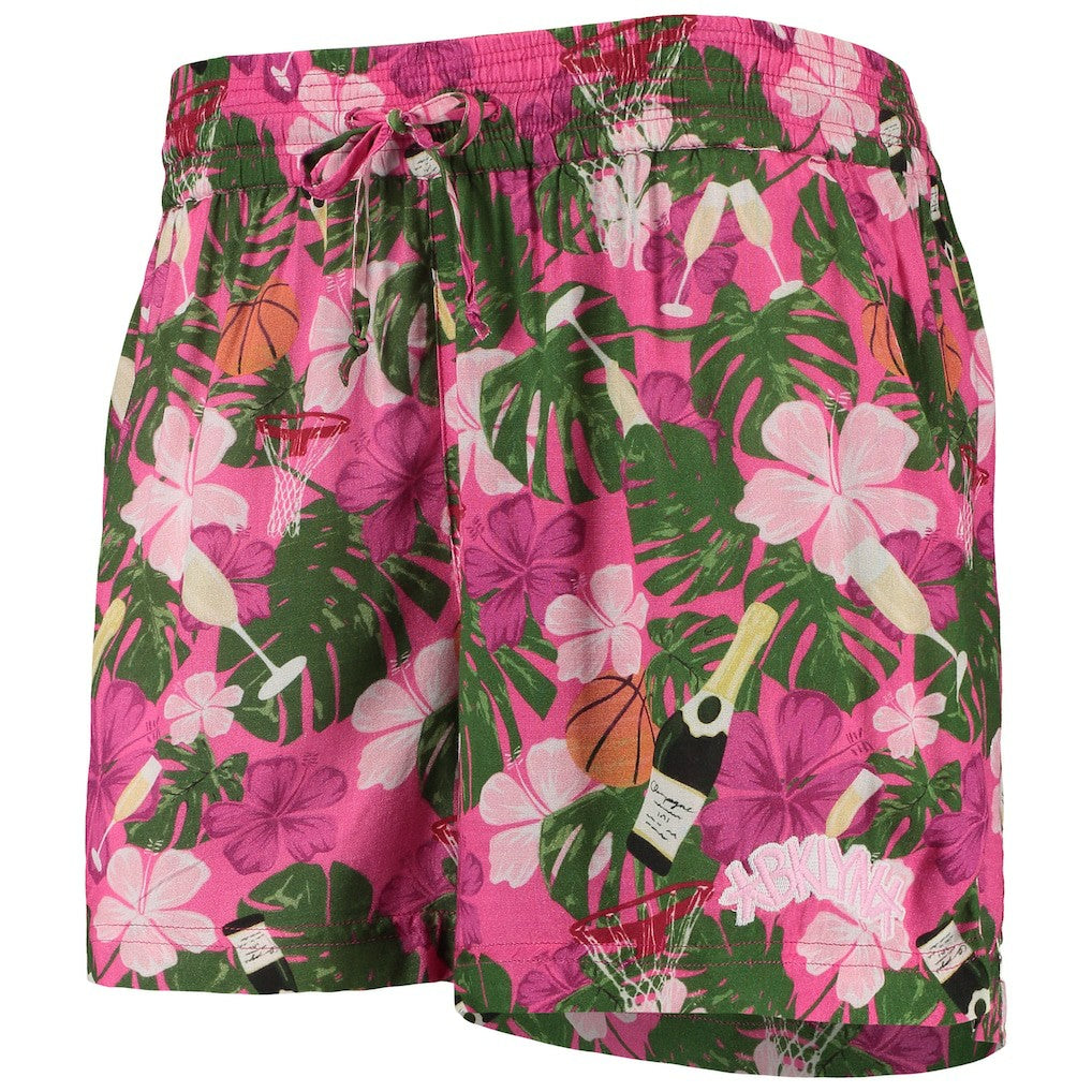Brooklyn Nets Lusso Women's Finley-Frankie Party Top & Shorts Set