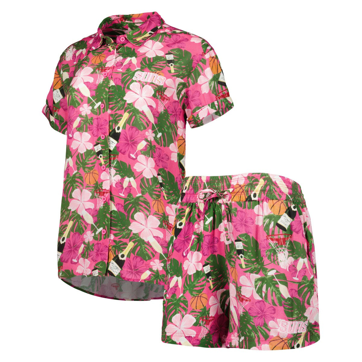 Phoenix Suns Lusso Women's Finley-Frankie Party Top & Shorts Set