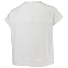 Brooklyn Nets Lusso Women's Margot Cropped Tri-Blend Cap Sleeve Sweatshirt