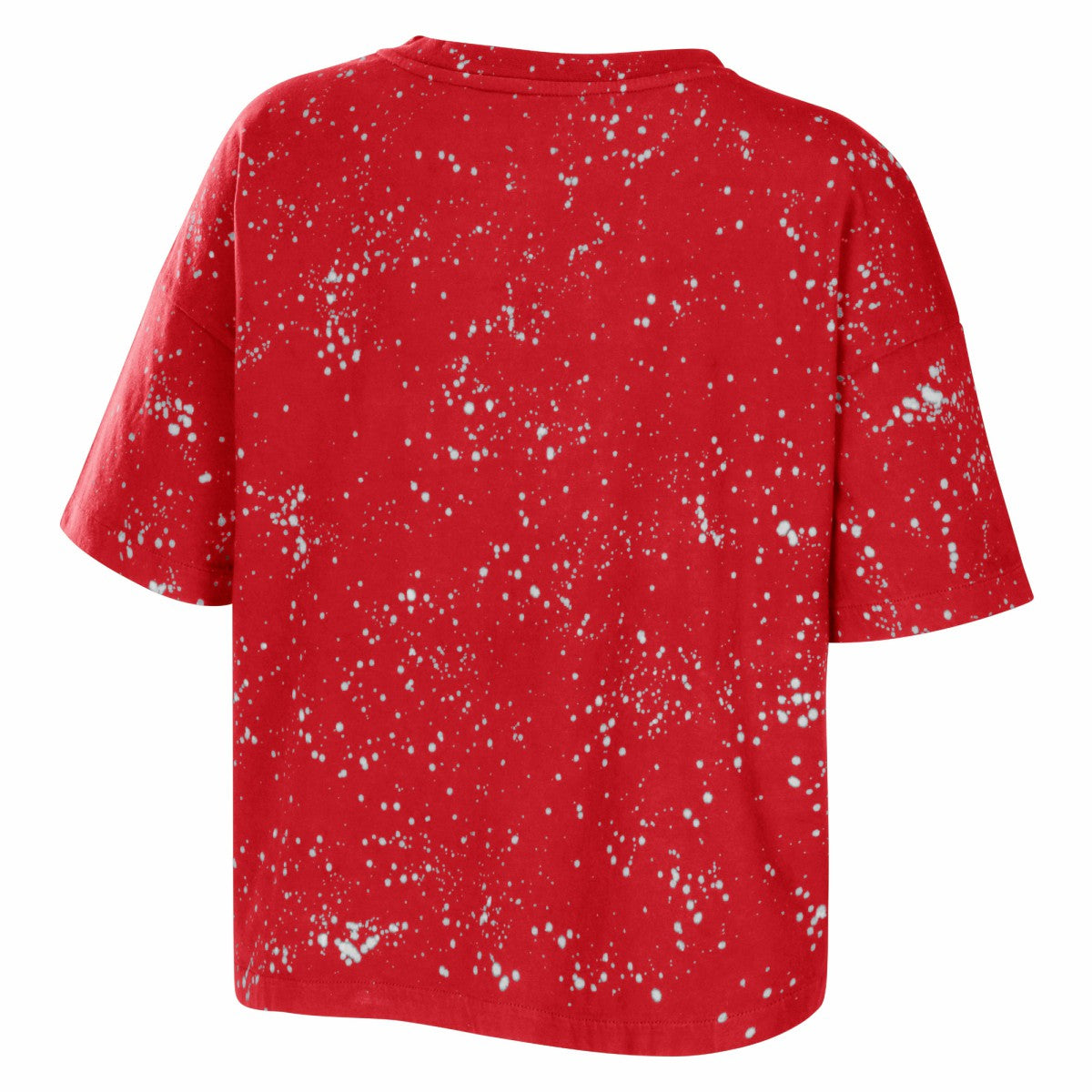 Toronto Raptors WEAR by Erin Andrews Women's Bleach Splatter Notch Neck T-Shirt