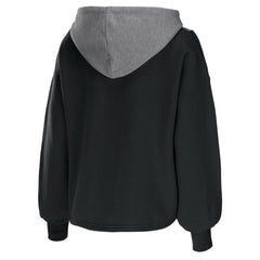 Miami Heat WEAR by Erin Andrews Women's Pieced Quarter-Zip Hoodie Jacket
