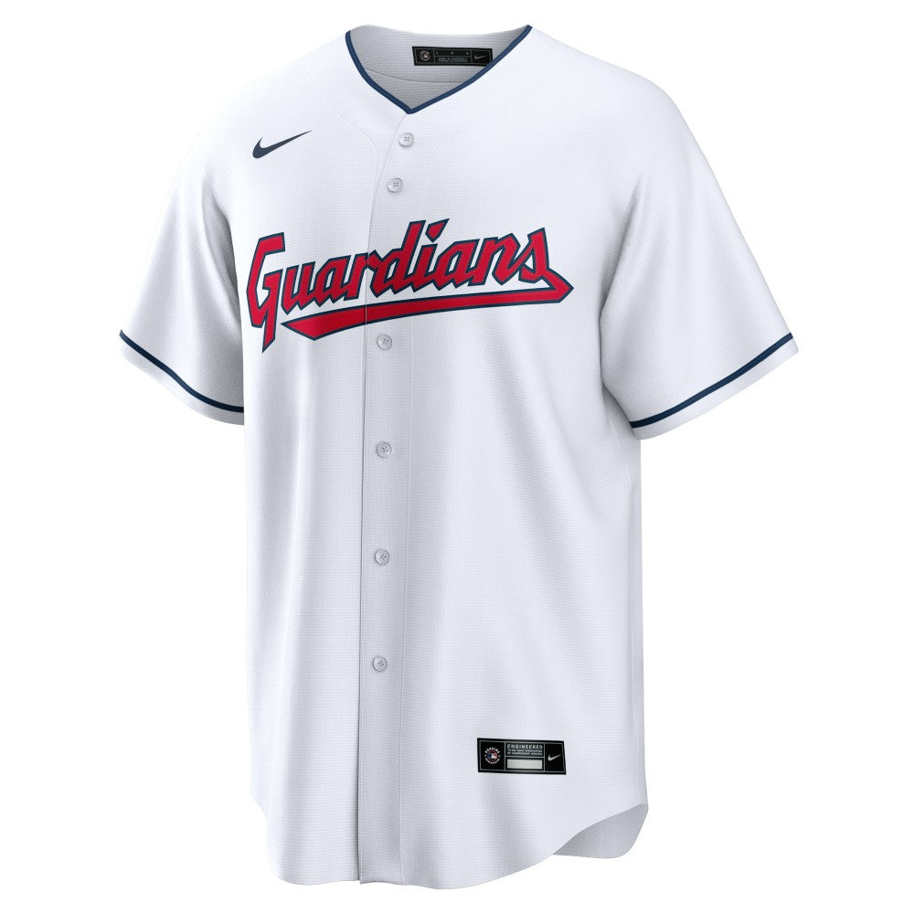 White Cleveland Guardians Nike Home Blank Replica Jersey