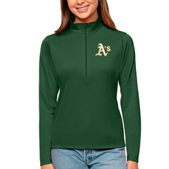 Green Athletics Antigua Women's Tribute Quarter-Zip Pullover Top