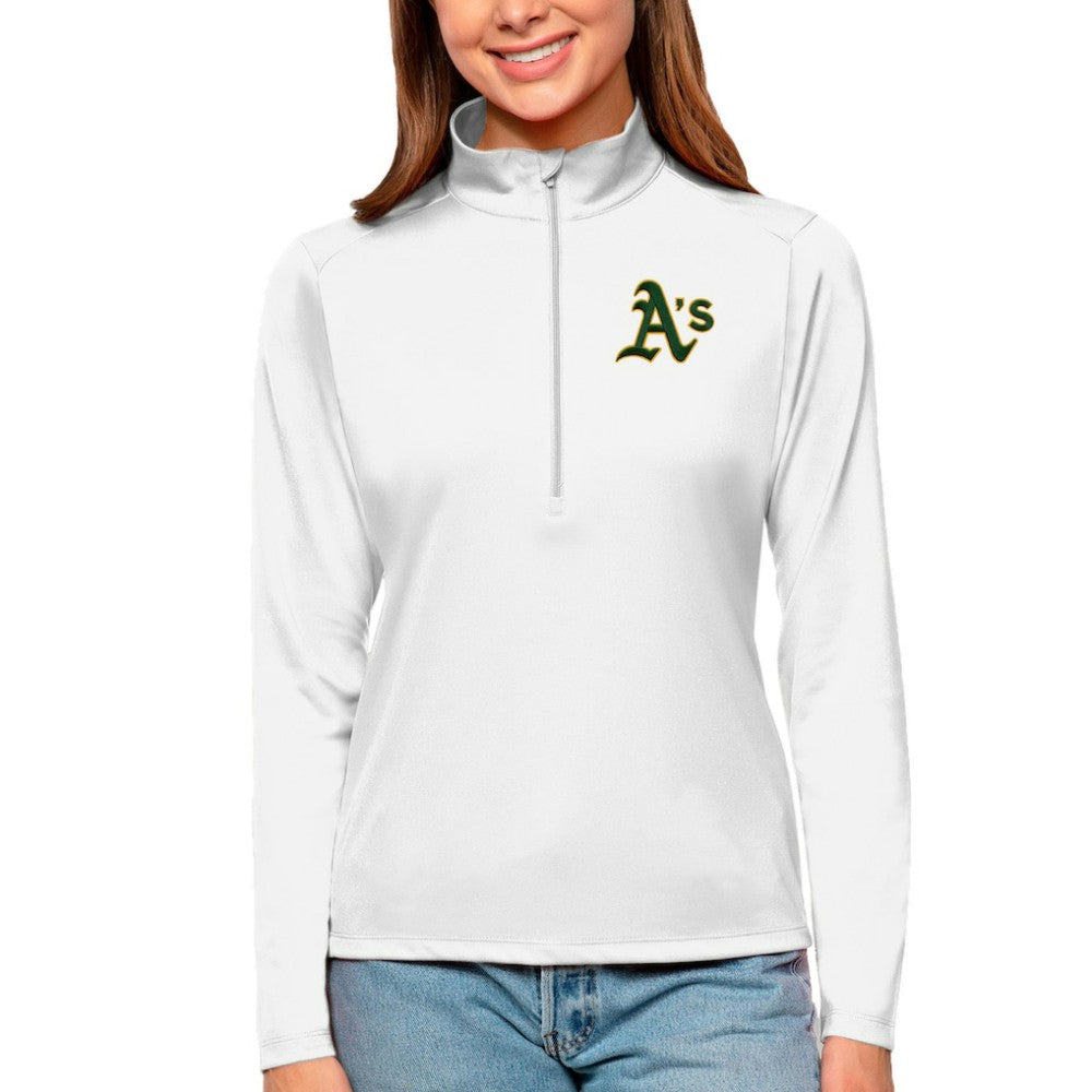 White Athletics Antigua Women's Tribute Quarter-Zip Pullover Top