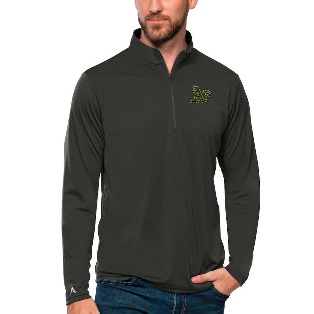 Charcoal Athletics Antigua Tribute Quarter-Zip Pullover Top