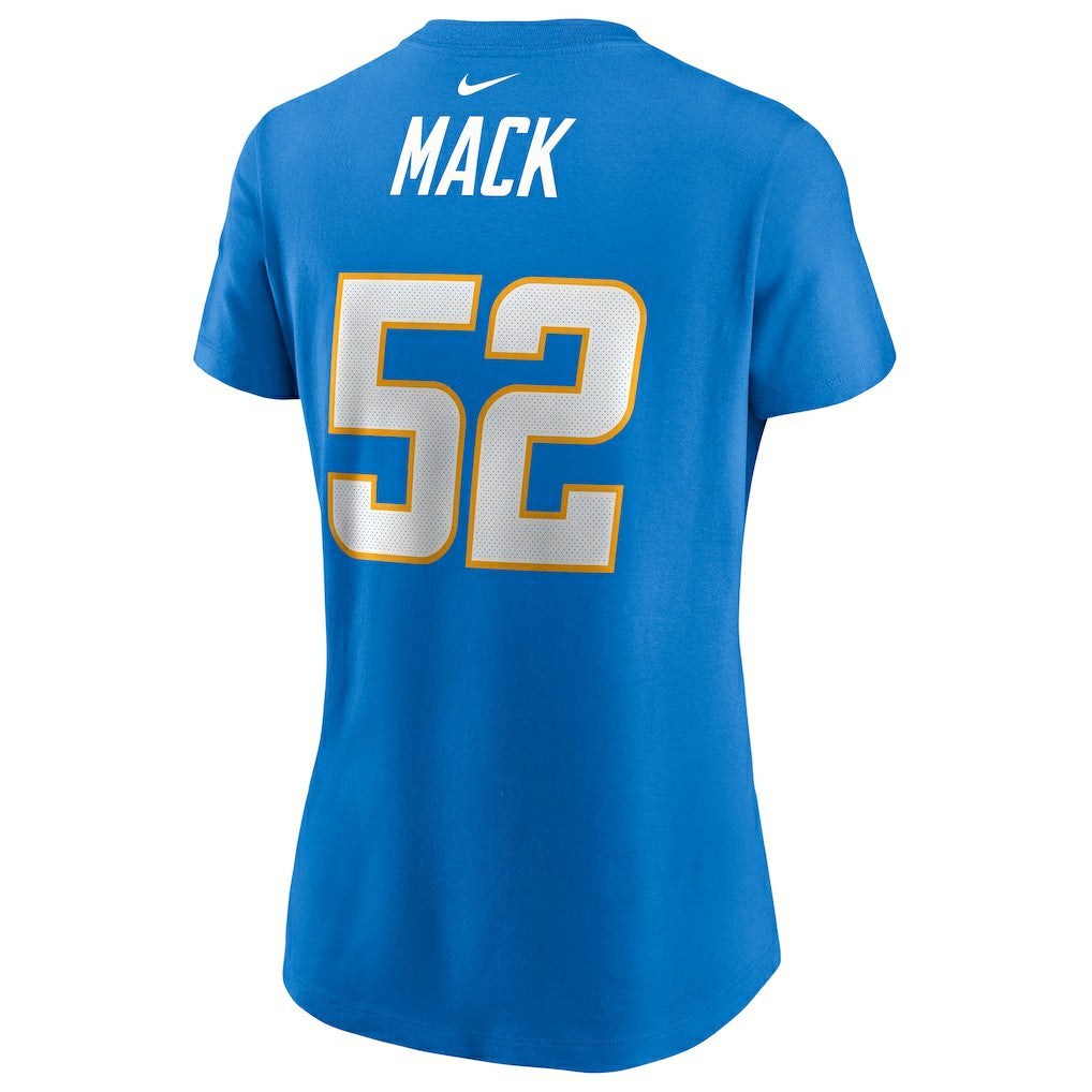 Khalil Mack  Women's Player Name & Number T-Shirt - Los Angeles Chargers T-shirts