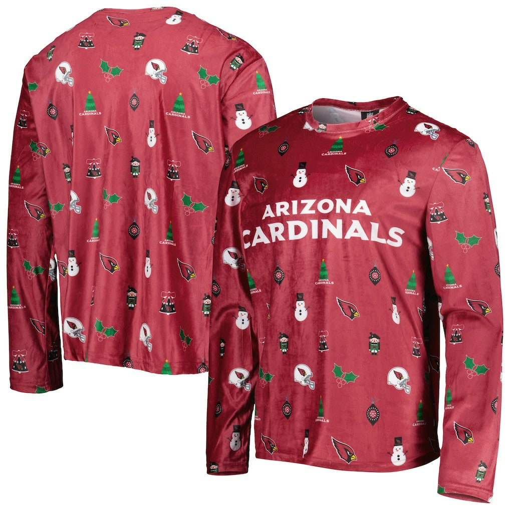 FOCO Holiday Repeat Long Sleeve T-Shirt - Arizona Cardinals T-shirts