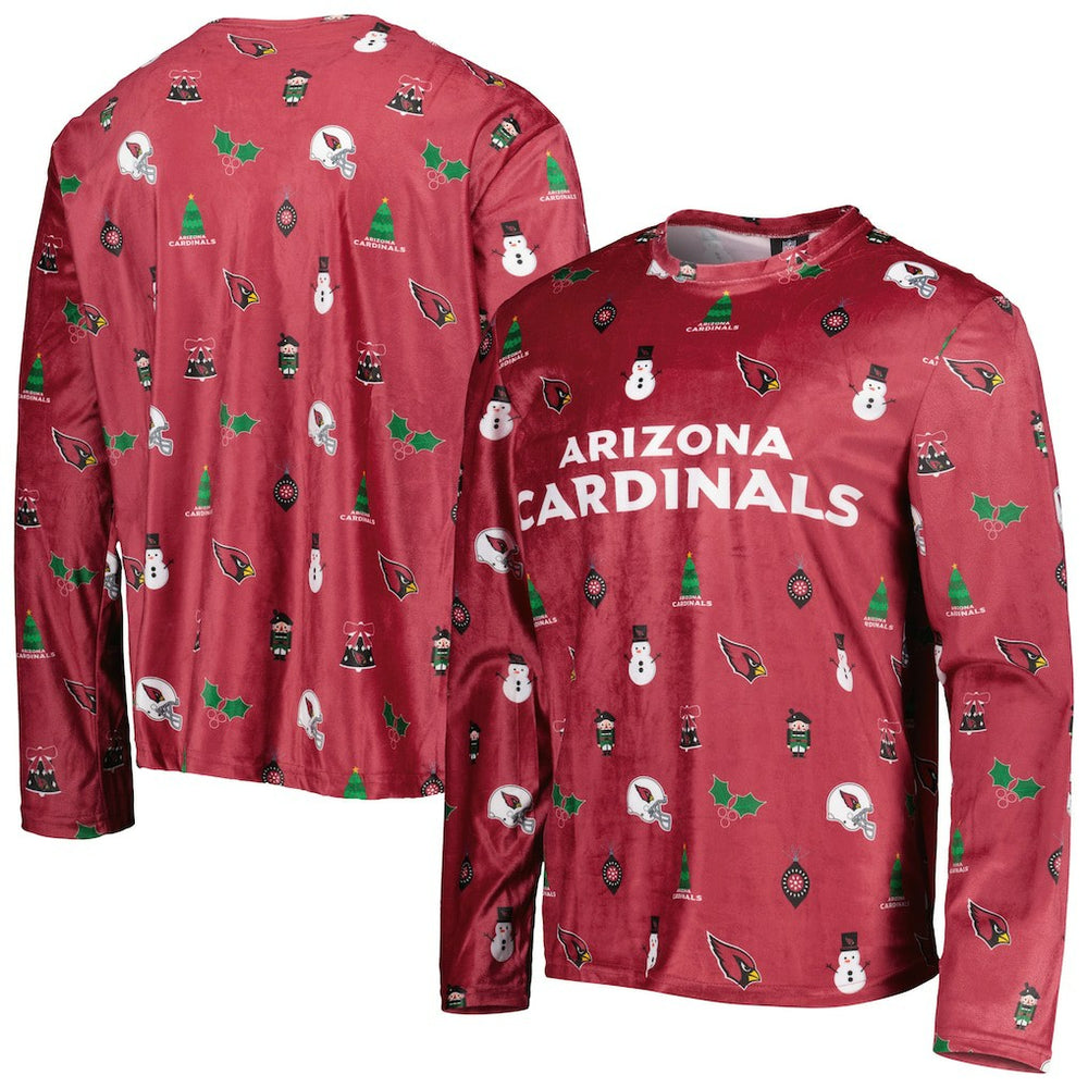 FOCO Holiday Repeat Long Sleeve T-Shirt - Arizona Cardinals T-shirts