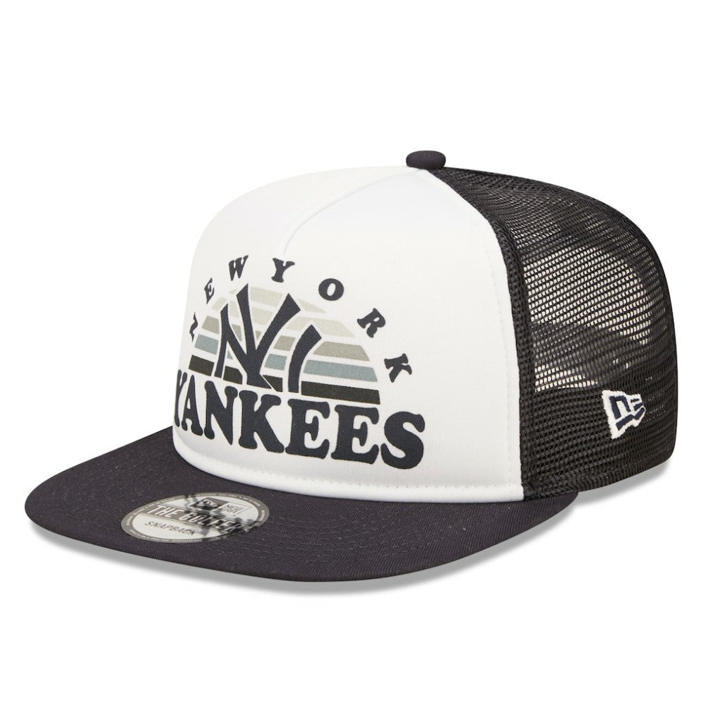 White/Navy New York Yankees New Era Gradient Golfer 9FIFTY Snapback Hat