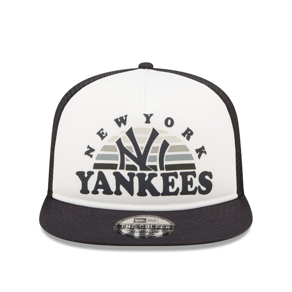 White/Navy New York Yankees New Era Gradient Golfer 9FIFTY Snapback Hat