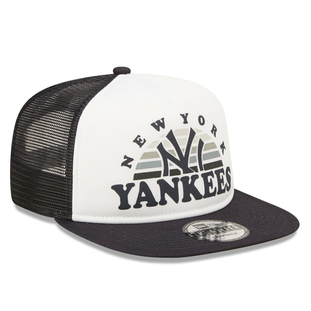 White/Navy New York Yankees New Era Gradient Golfer 9FIFTY Snapback Hat