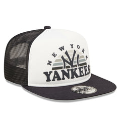 White/Navy New York Yankees New Era Gradient Golfer 9FIFTY Snapback Hat