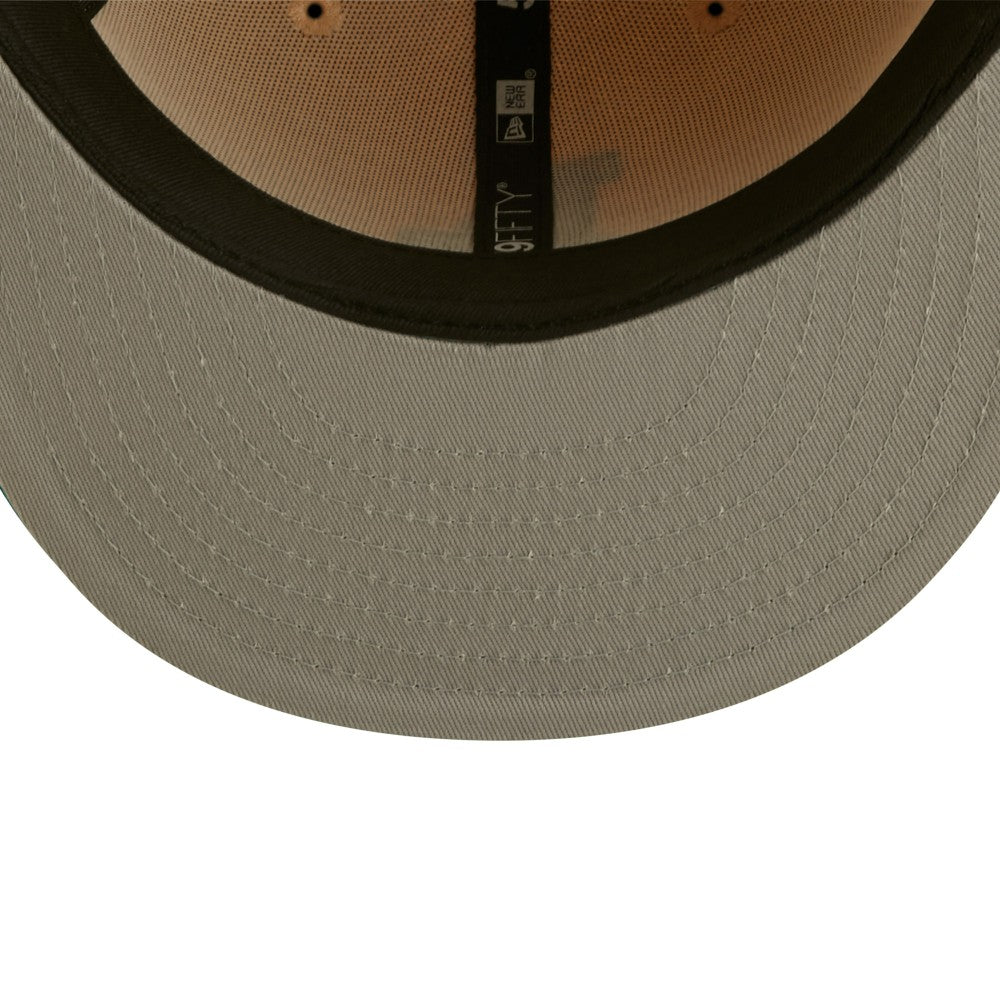 Natural/Teal Los Angeles Dodgers New Era  Mango Forest 59FIFTY fitted hat