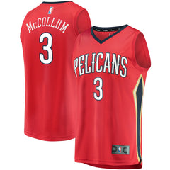 Fanatics C.J. McCollum New Orleans Pelicans Youth Fast Break Replica Player Jersey Red