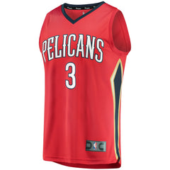 Fanatics C.J. McCollum New Orleans Pelicans Youth Fast Break Replica Player Jersey Red