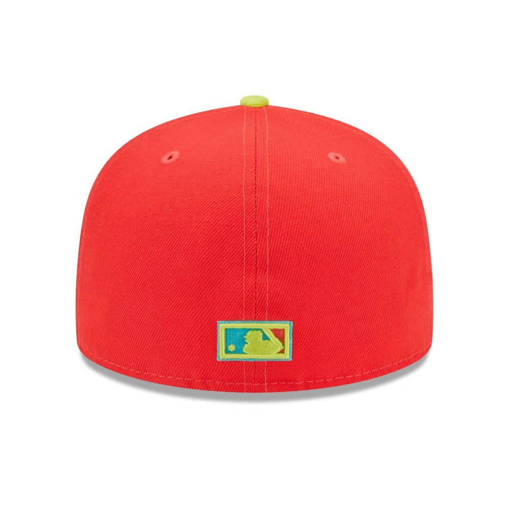 Red/Neon Green Washington Nationals New Era 2008 Inaugural Season  Lava Highlighter Combo 59FIFTY Fitted Hat
