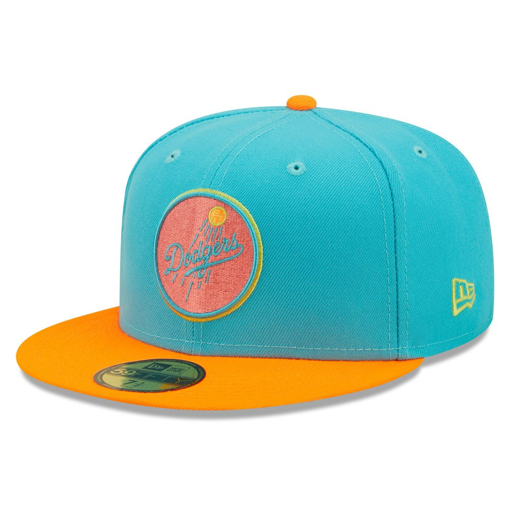 Blue/Orange Los Angeles Dodgers New Era Vice Highlighter 59FIFTY Fitted Hat