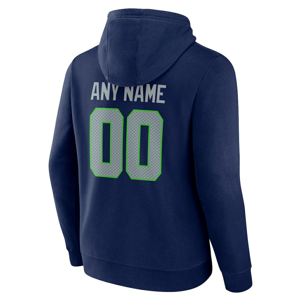 Team Authentic Personalized Name & Number Pullover Hoodie - Seattle Seahawks Hoodies