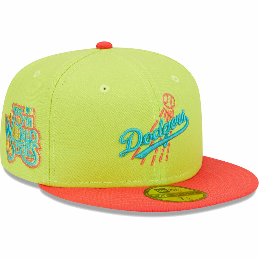 Green/Red Los Angeles Dodgers New Era Cyber Highlighter 59FIFTY Fitted Hat