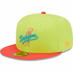 Green/Red Los Angeles Dodgers New Era Cyber Highlighter 59FIFTY Fitted Hat