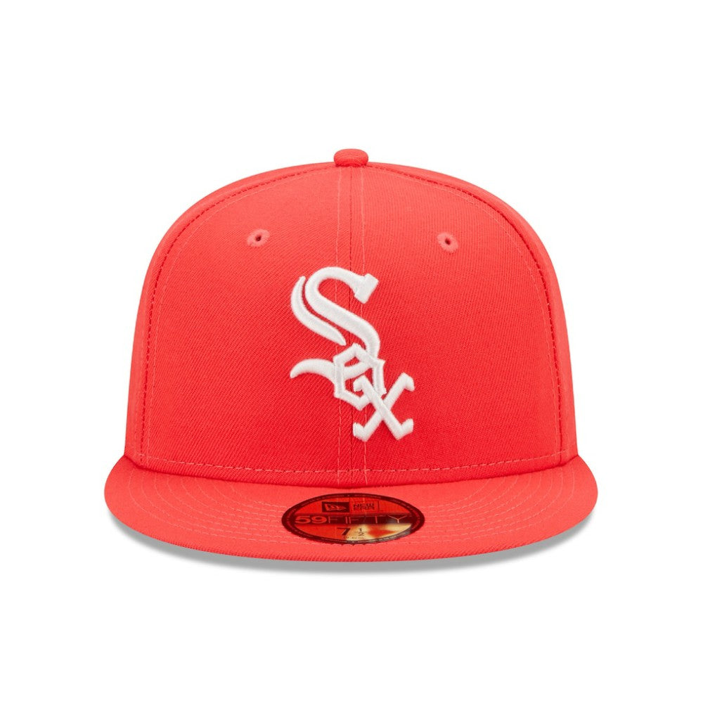 Red Chicago White Sox New Era Lava Highlighter Logo 59FIFTY Fitted Hat
