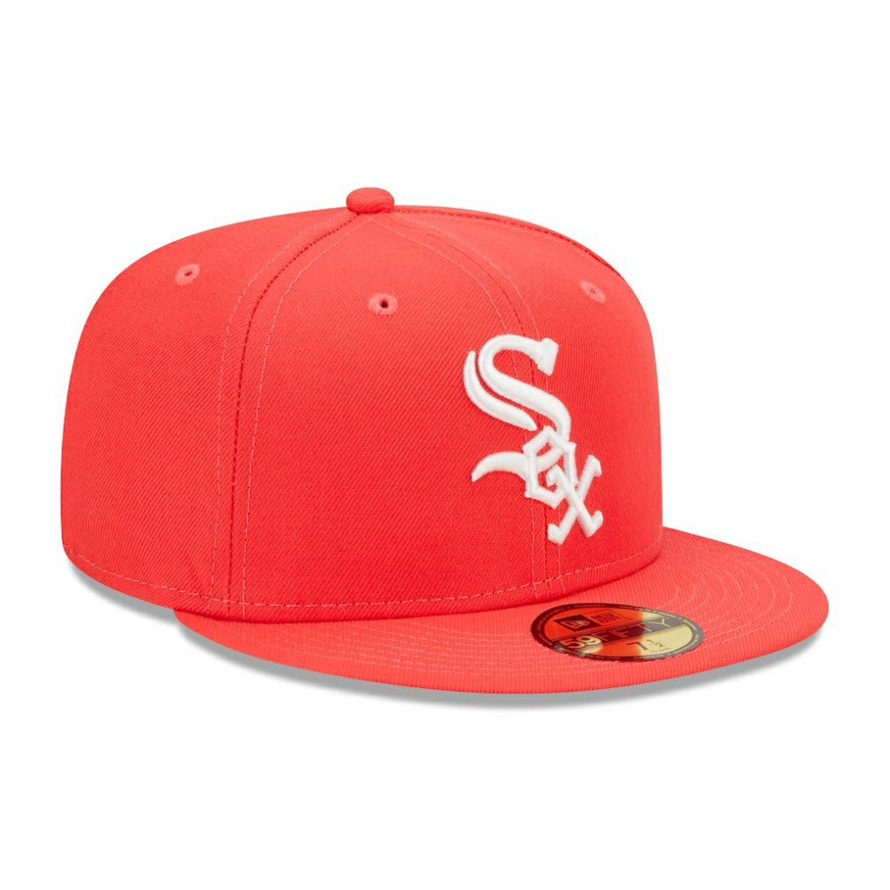 Red Chicago White Sox New Era Lava Highlighter Logo 59FIFTY Fitted Hat
