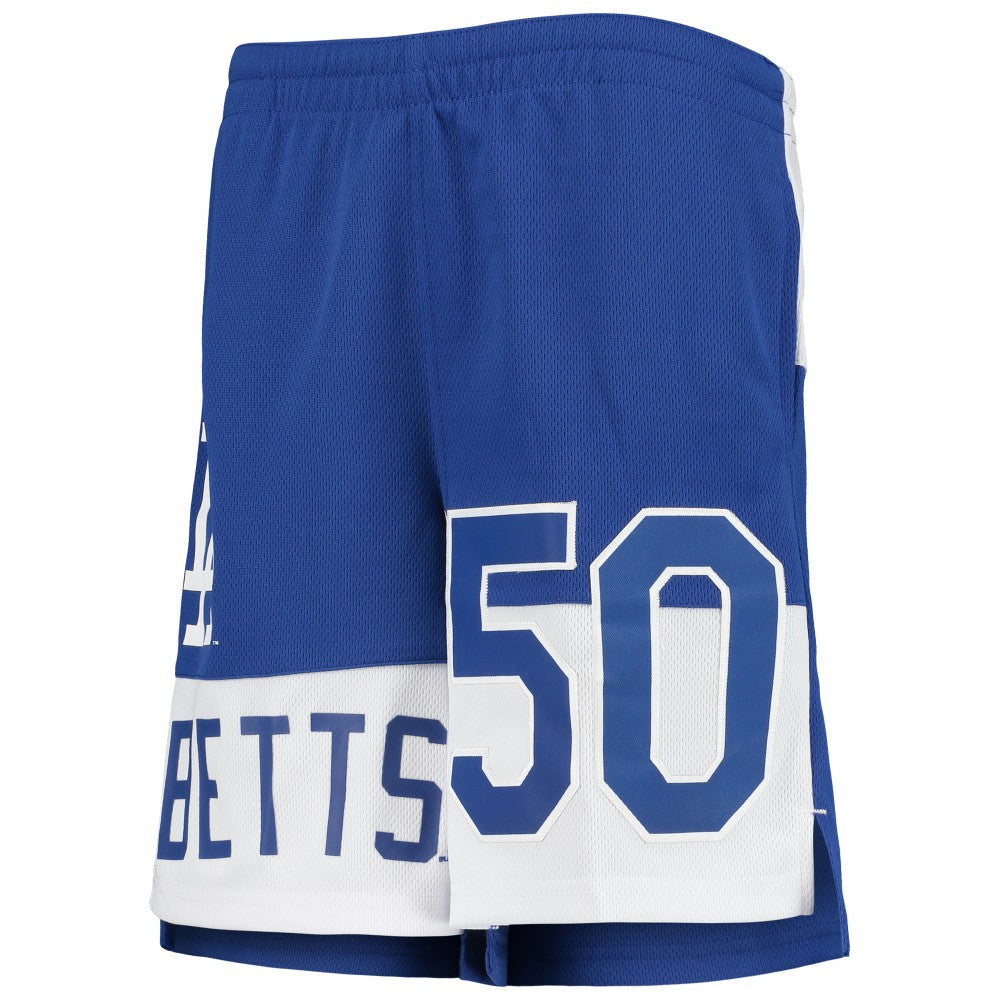 Royal Mookie Betts Los Angeles Dodgers Youth Pandemonium Name & Number Shorts