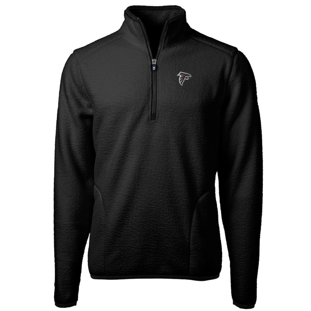 Cutter & Buck Cascade Eco Sherpa Fleece Quarter-Zip Pullover Jacket - Atlanta Falcons Pullover