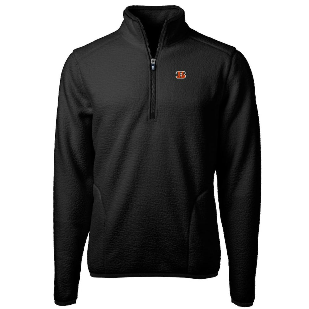 Cutter & Buck Cascade Eco Sherpa Fleece Quarter-Zip Pullover Jacket - Cincinnati Bengals Pullover