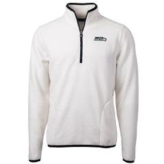 Cutter & Buck Cascade Eco Sherpa Fleece Quarter-Zip Pullover Jacket - Seattle Seahawks Pullover