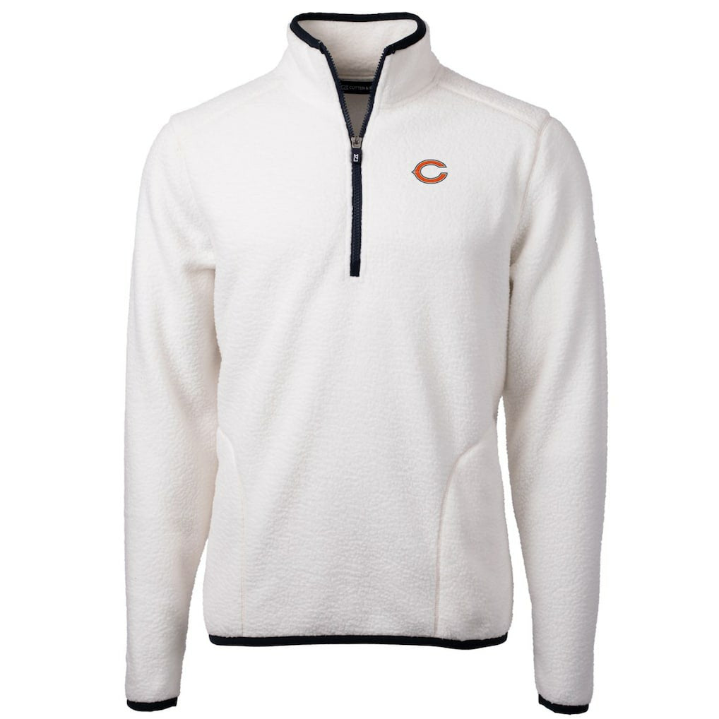 Cutter & Buck Cascade Eco Sherpa Fleece Quarter-Zip Pullover Jacket - Chicago Bears Pullover