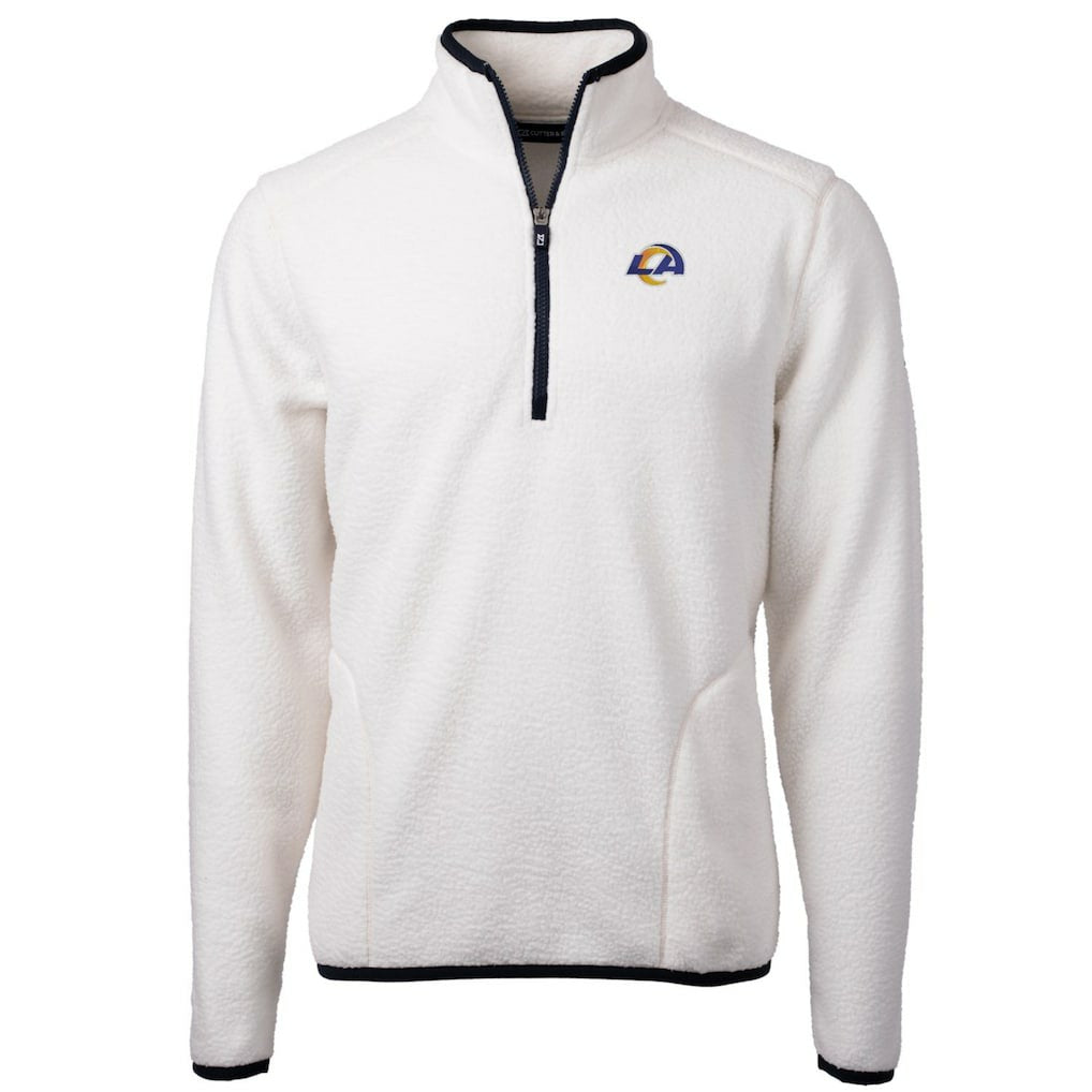 Cutter & Buck Cascade Eco Sherpa Fleece Quarter-Zip Pullover Jacket - Los Angeles Rams Pullover