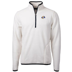 Cutter & Buck Cascade Eco Sherpa Fleece Quarter-Zip Pullover Jacket - Los Angeles Rams Pullover