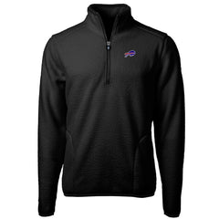 Cutter & Buck Big & Tall Cascade Eco Sherpa Fleece Quarter-Zip Pullover Jacket - Buffalo Bills Pullover