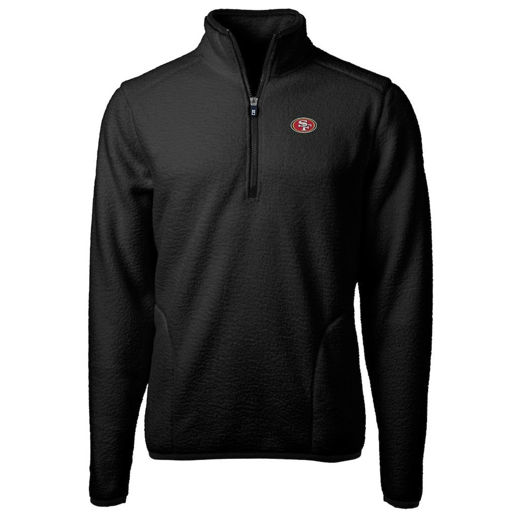 Cutter & Buck Big & Tall Cascade Eco Sherpa Fleece Quarter-Zip Pullover Jacket - San Francisco 49ers Pullover