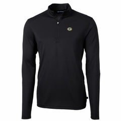 Cutter & Buck Big & Tall Virtue Eco Pique Quarter-Zip Pullover Jacket - Green Bay Packers Pullover