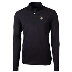 Cutter & Buck Big & Tall Virtue Eco Pique Quarter-Zip Pullover Jacket - Minnesota Vikings Pullover