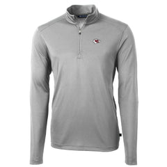 Cutter & Buck Big & Tall Virtue Eco Pique Quarter-Zip Pullover Jacket - Kansas City Chiefs Pullover