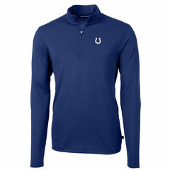 Cutter & Buck Big & Tall Virtue Eco Pique Quarter-Zip Pullover Jacket - Indianapolis Colts Pullover