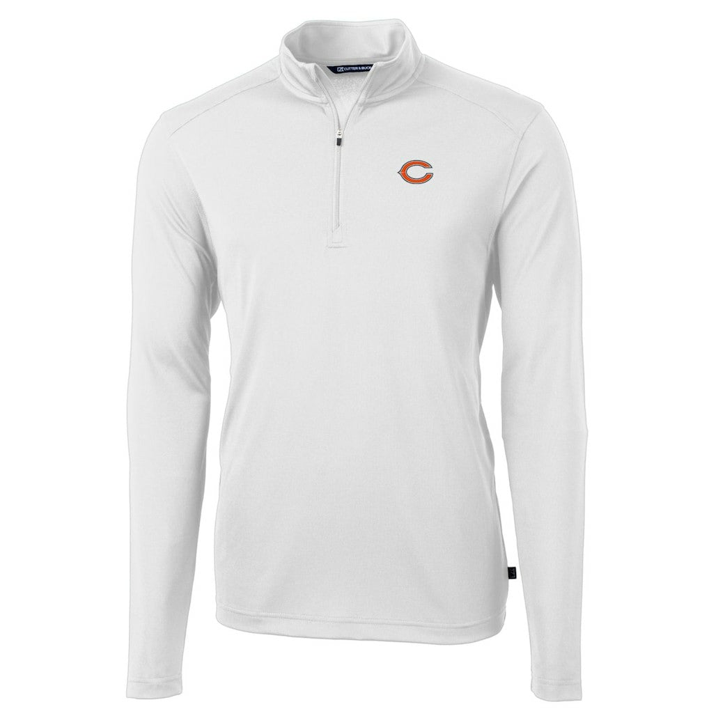 Cutter & Buck Big & Tall Virtue Eco Pique Quarter-Zip Pullover Jacket - Chicago Bears Pullover
